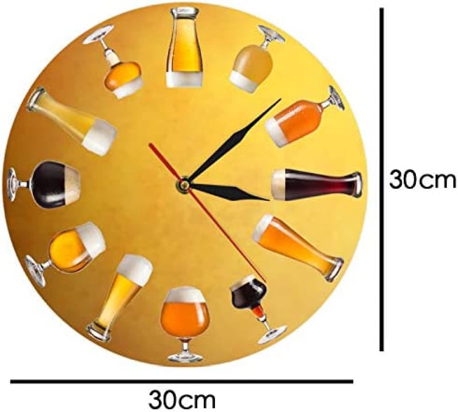 Amazon.co.jp: 壁掛け時計さまざまなコールドクラフトビール壁掛け時計